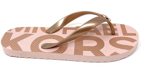 Michael Kors Ladies Branded Logo Flip Flops 